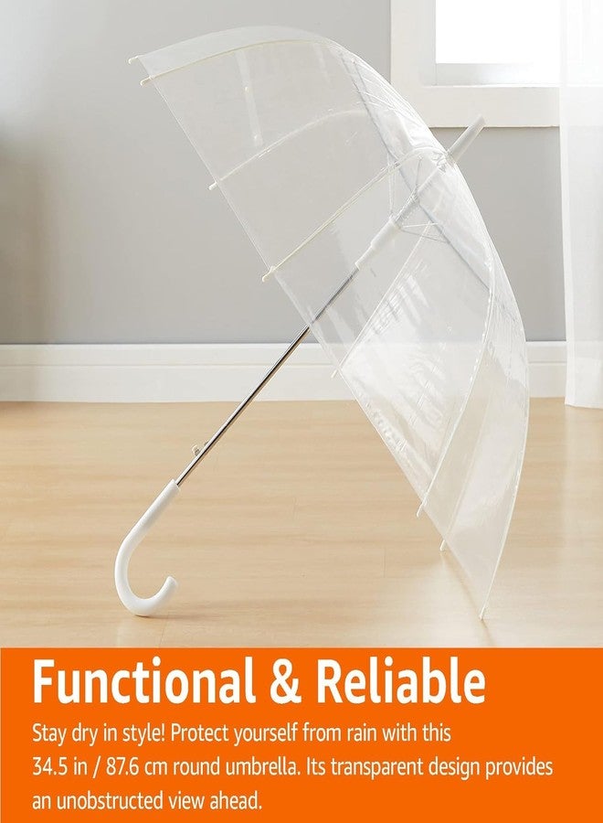 Anasis Clear Transparent Umbrella, Auto Open, Long Handle, Windproof Design, for Travel and Outdoor Events - Image 3